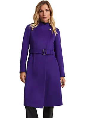 Phase Eight Susanna Purple Wool Coat | Grattan