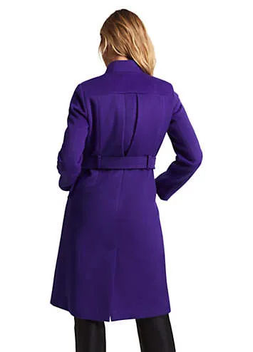 Phase Eight Susanna Purple Wool Coat | Grattan