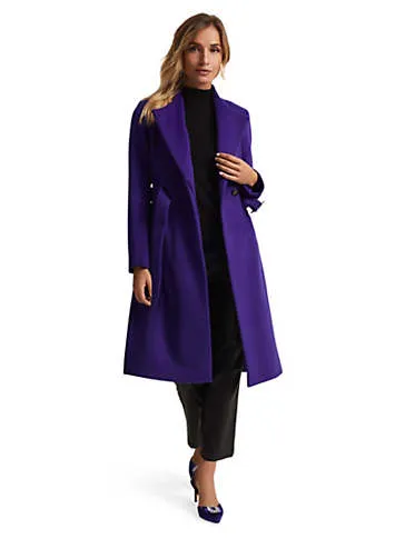 Phase Eight Susanna Purple Wool Coat | Grattan