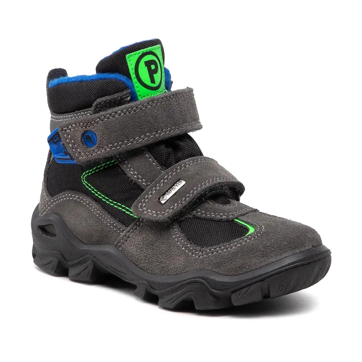 Primigi Boy's (Sizes 36-40) Grey/Black/Green/Blue Gore-Tex Waterproof