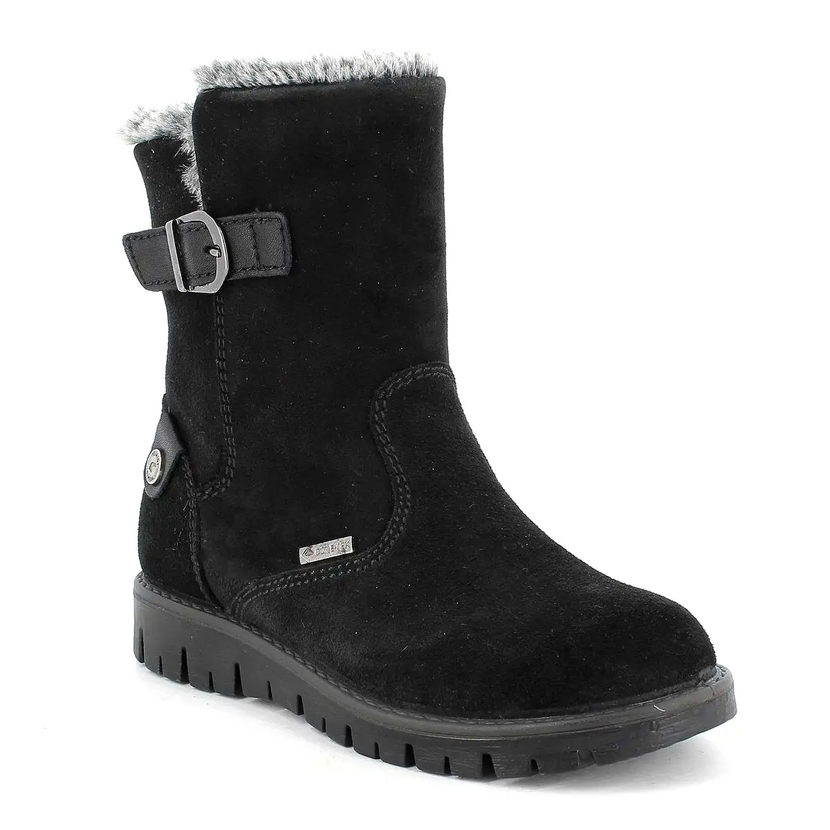 Primigi Girl's 2872311 (Sizes 36-39) Black Suede Gore-Tex Waterproof