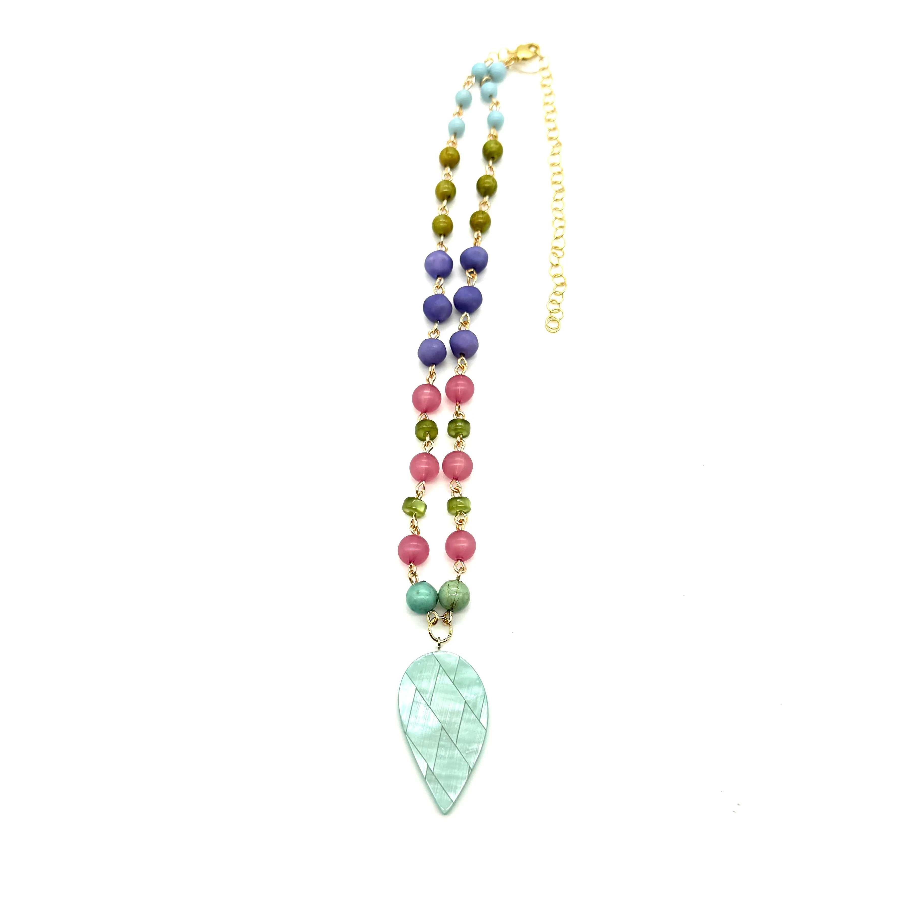 Quilted Drop Aleta Necklace