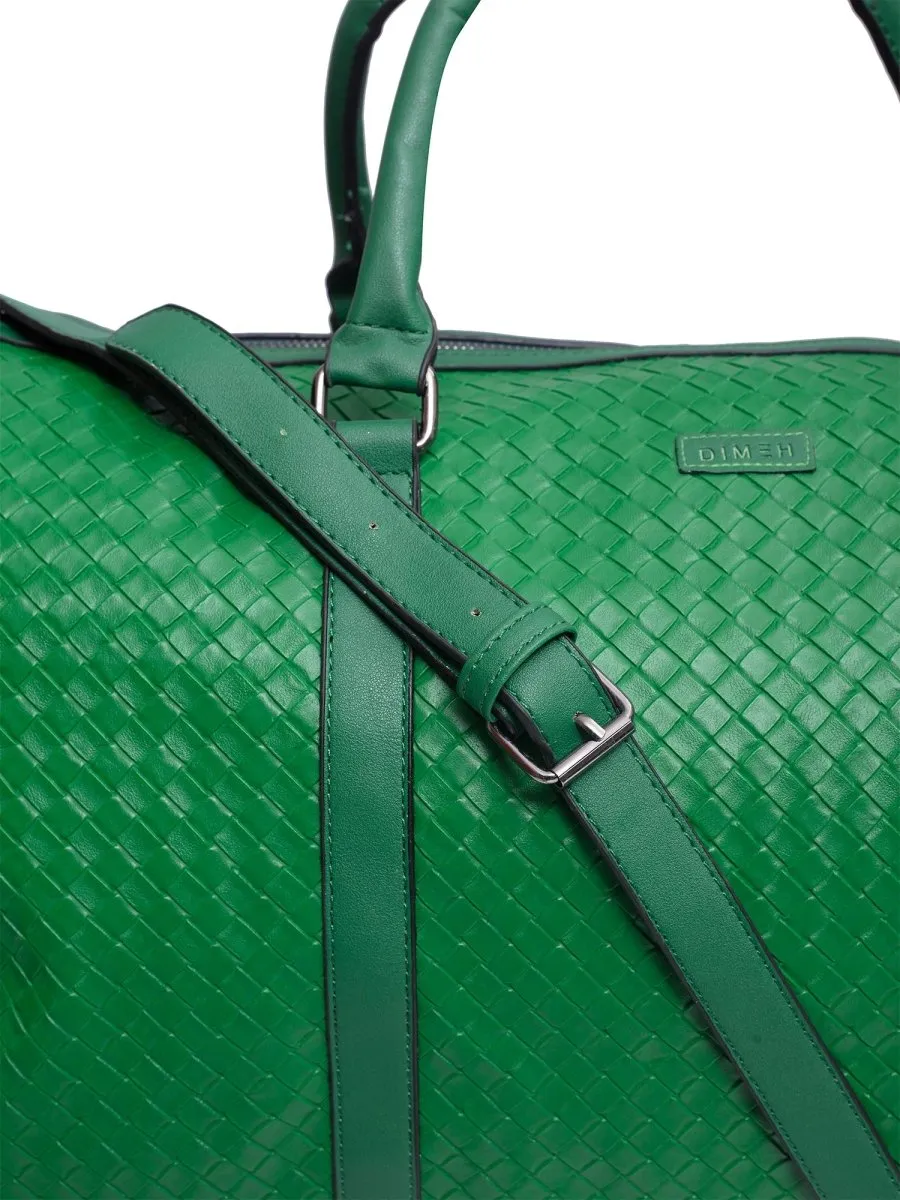 Quilted Green Duffle Bag