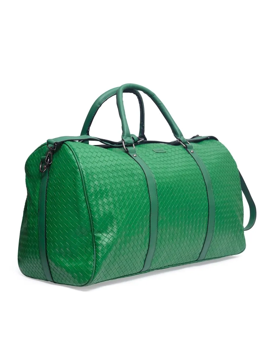 Quilted Green Duffle Bag