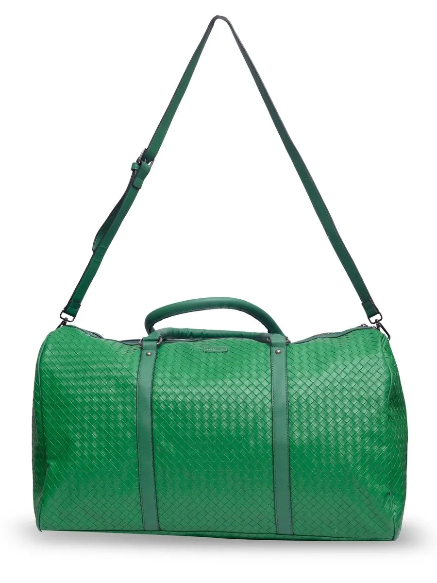 Quilted Green Duffle Bag