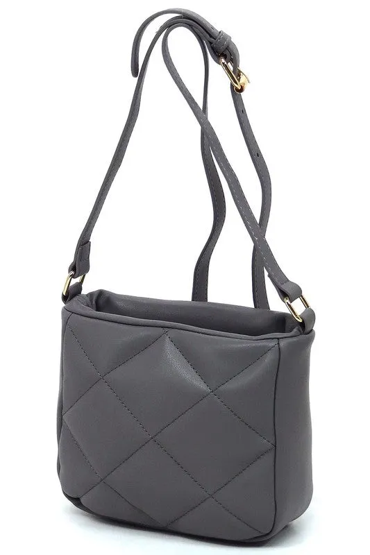 Quilted Puffy Crossbody Bag