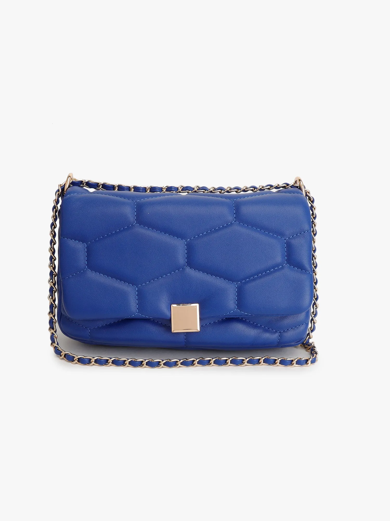 Quilted Structured Shoulder Bag