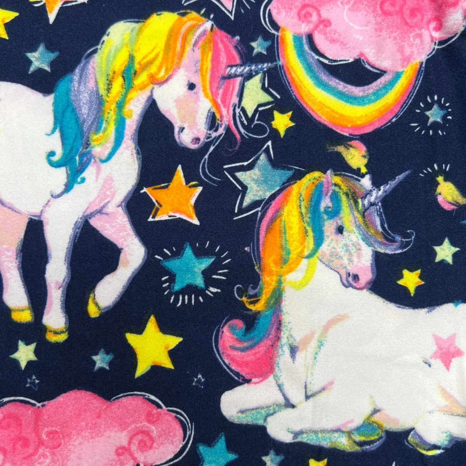 Rainbow Unicorn Party Print Soft Leggings