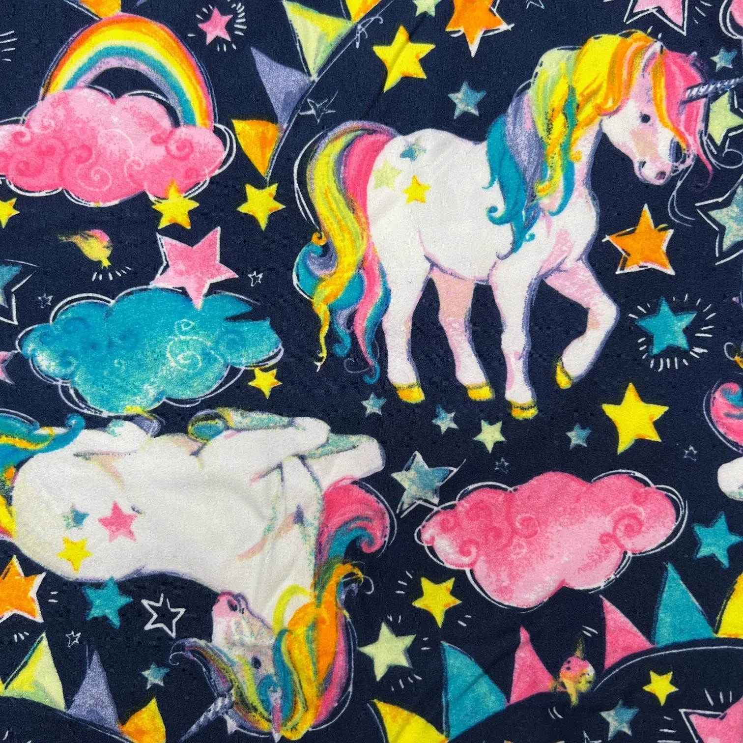 Rainbow Unicorn Party Print Soft Leggings