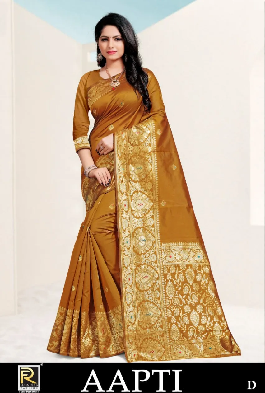 Ranjna Sarees Launched Aapti Premium Silk Stylish Designer Sarees