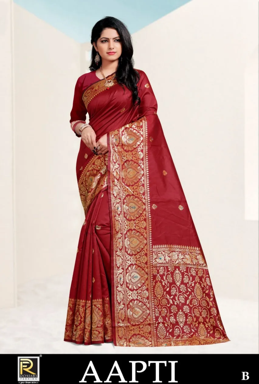 Ranjna Sarees Launched Aapti Premium Silk Stylish Designer Sarees