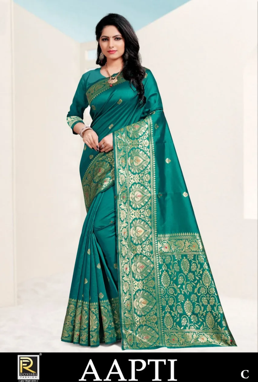 Ranjna Sarees Launched Aapti Premium Silk Stylish Designer Sarees