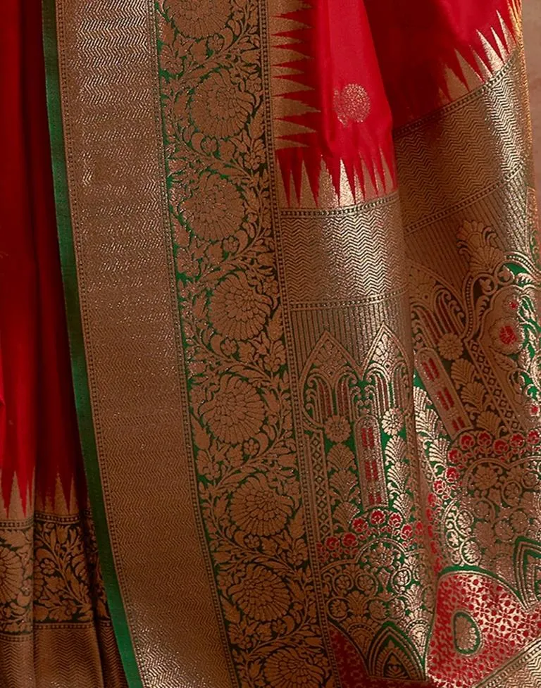 Red Silk Banarasi Sarees