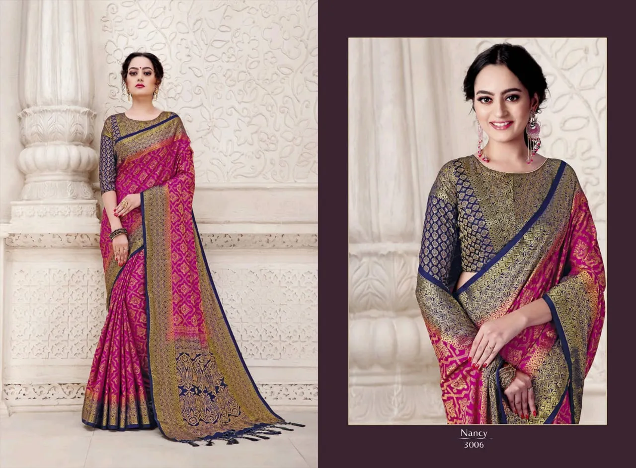 Reynolds Sarees Launched Noor Stylish Silk Heavy Sarees Collection