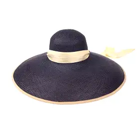 Rina Wide Brim Hat, Navy