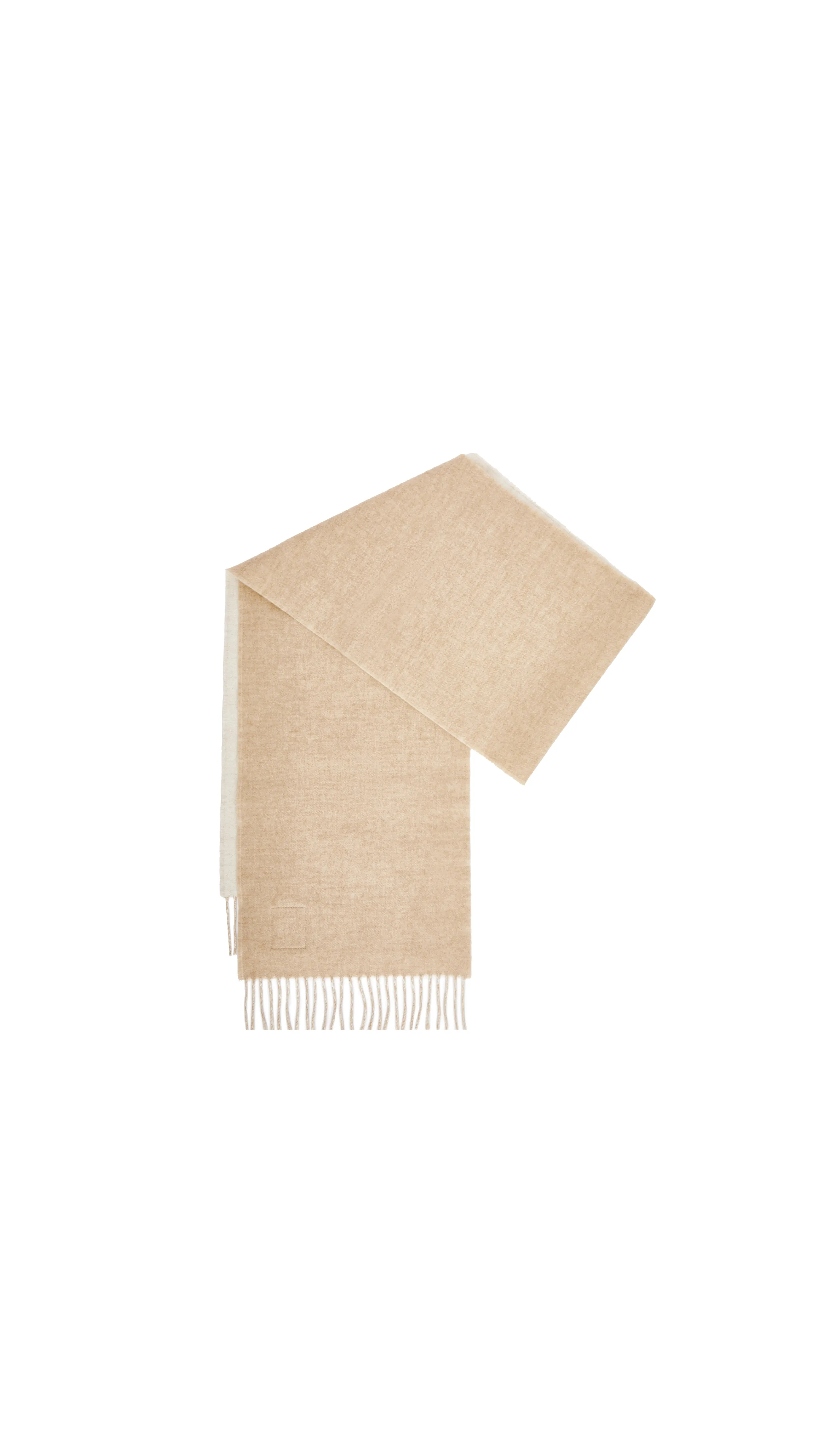 Scarf In Wool And Cashmere - Ivory\Sand