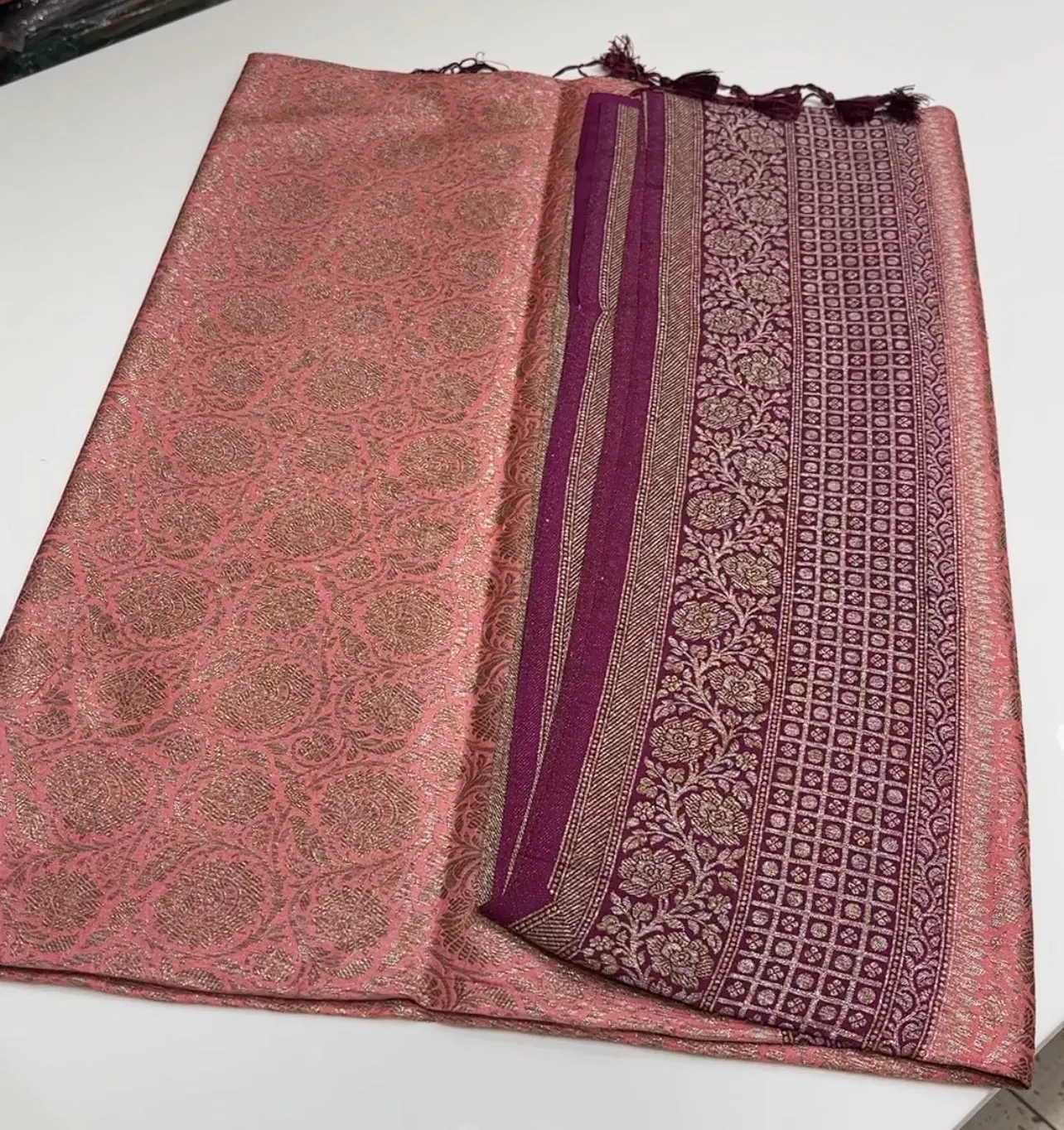 SEMI KATAN SAREES  - IHA 15234