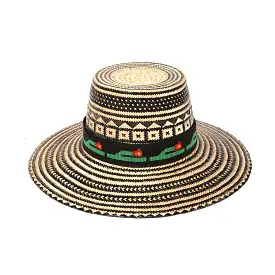 Senita Ikara Cactus Hat, Natural/Black