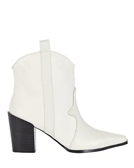 Senso Women's Quillan Calf Leather Cowboy Boot - WHITE