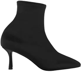 Senso Women's Qweene III Satin Stretch Heel Boot - BLACK