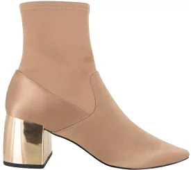 Senso Women's Skyler II Satin Chunky Heel Boot - TAN