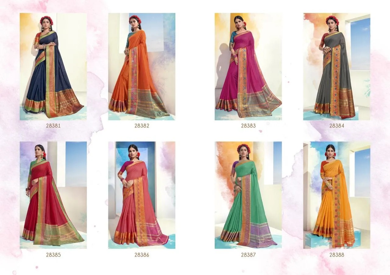 Shakunt  Sarees Presents Indumati Cotton Weaving Fancy Designer Sarees