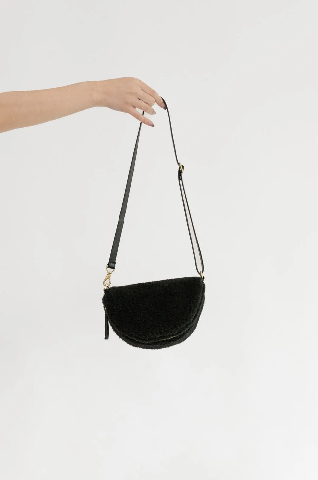 Shearling Bum Bag | Black