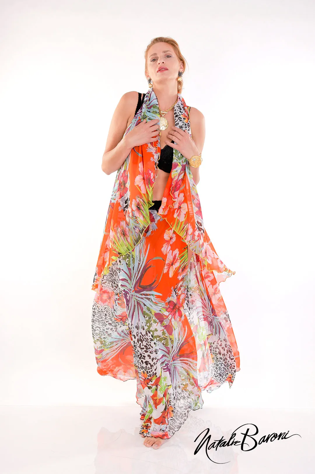 Sleeveless Long Duster - Murano