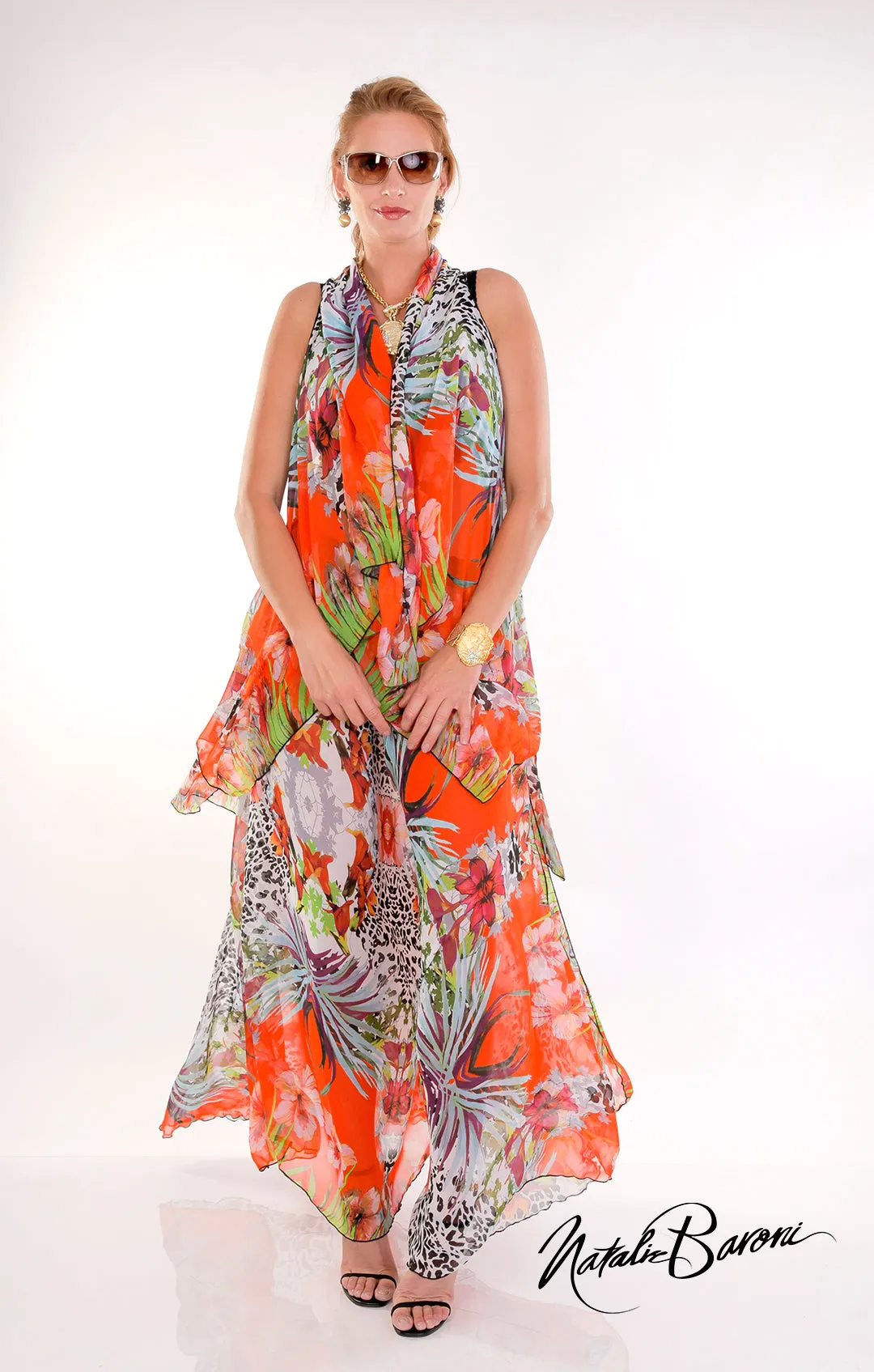 Sleeveless Long Duster - Murano