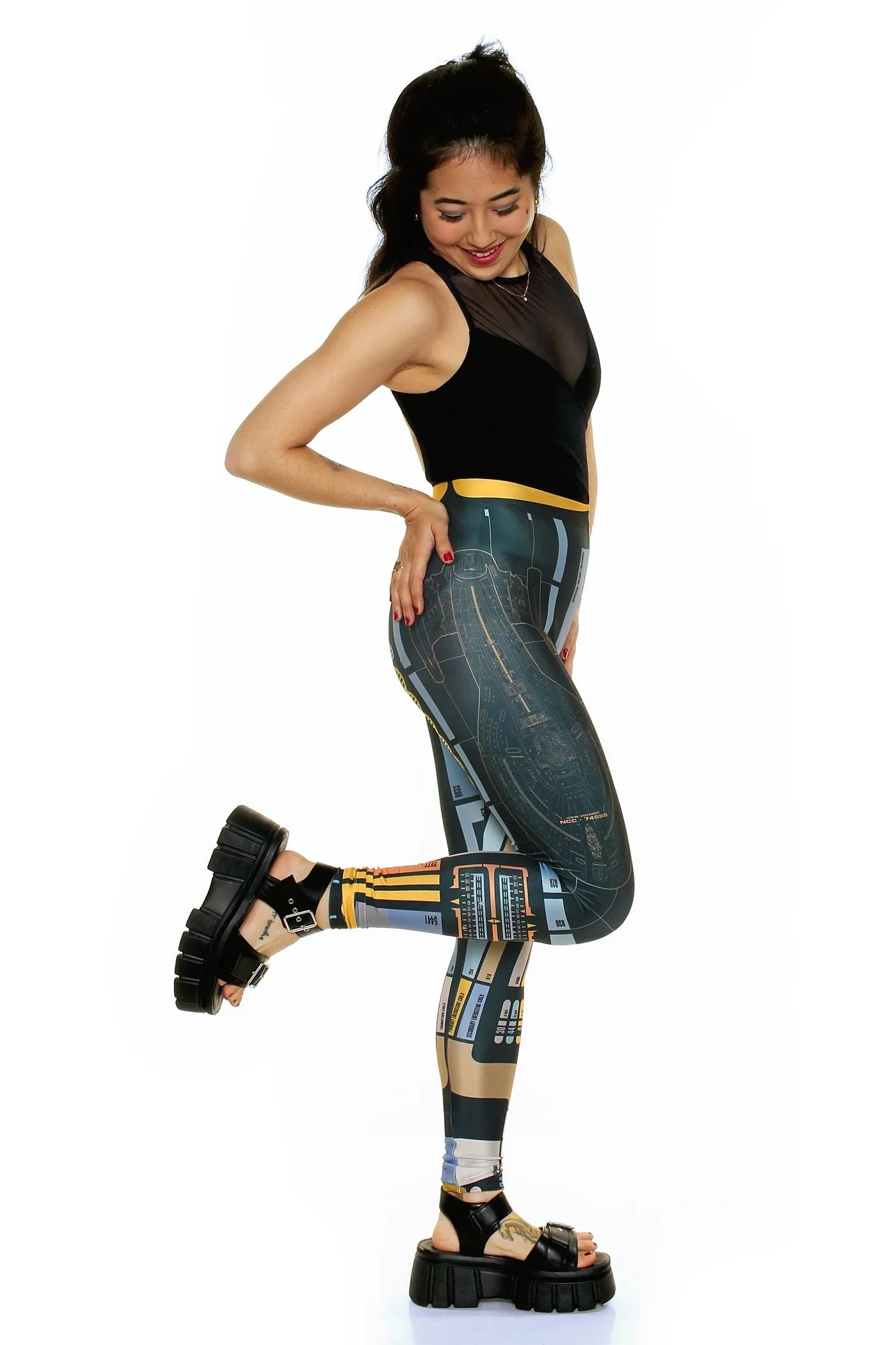 Star Trek Voyager LCARS Computer Leggings