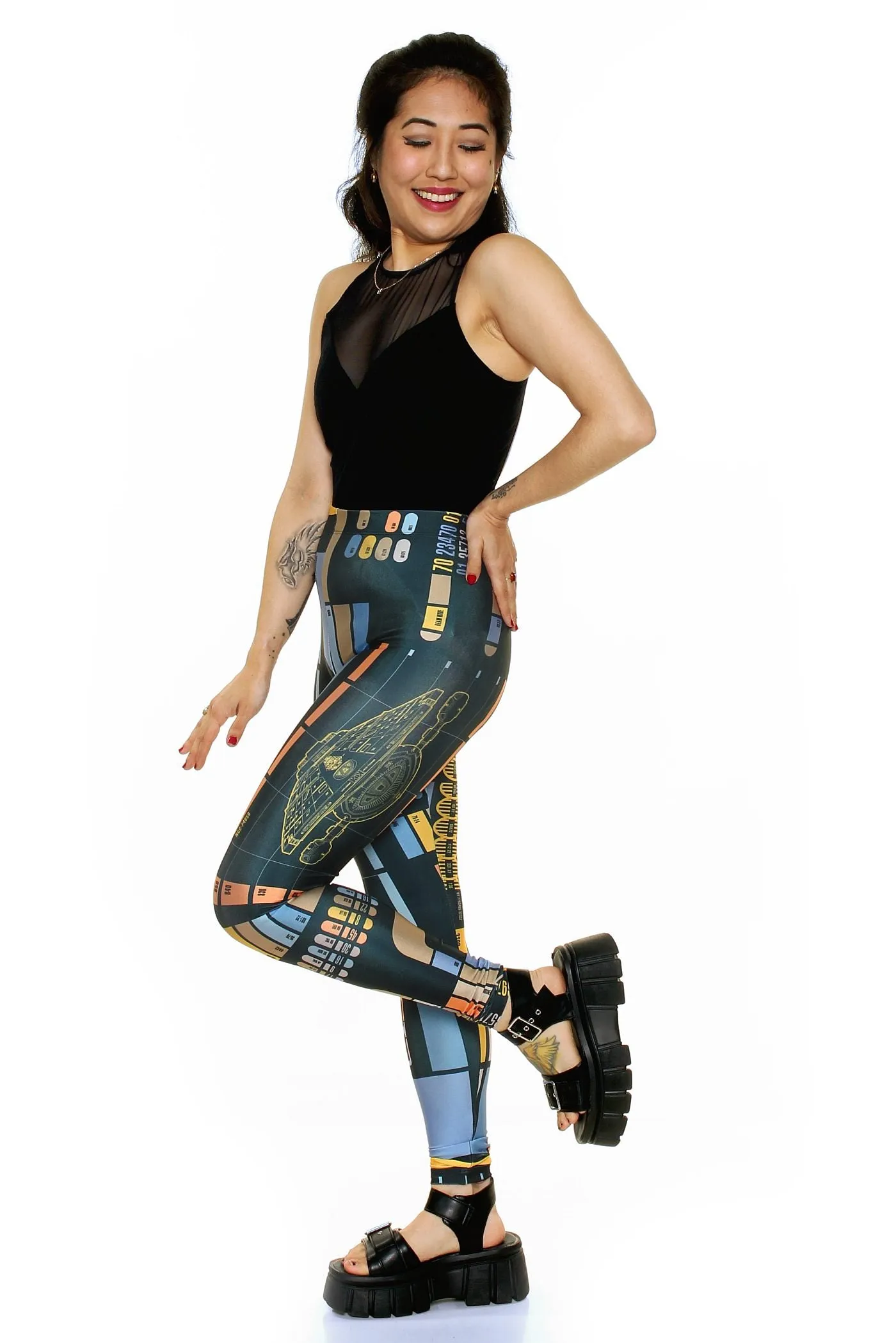 Star Trek Voyager LCARS Computer Leggings