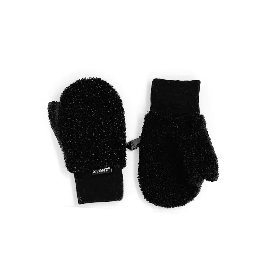 Stonz Kids Fleece Mitts - Black