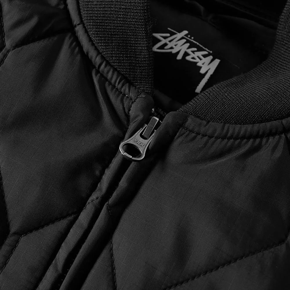 Stussy Quilted Military JacketBlack