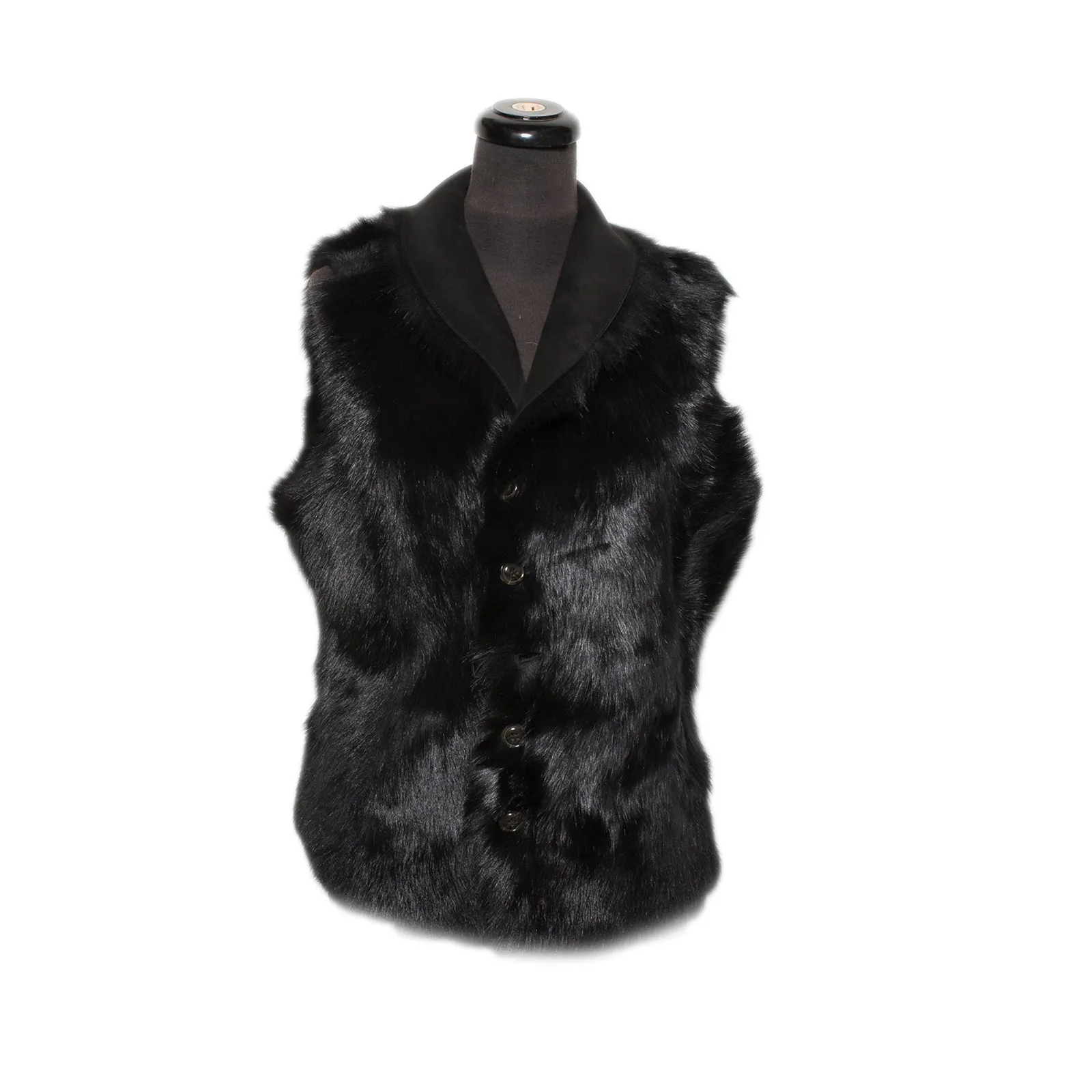 UGG Renee Toscana Shearling Reversible Black Vest - Women's