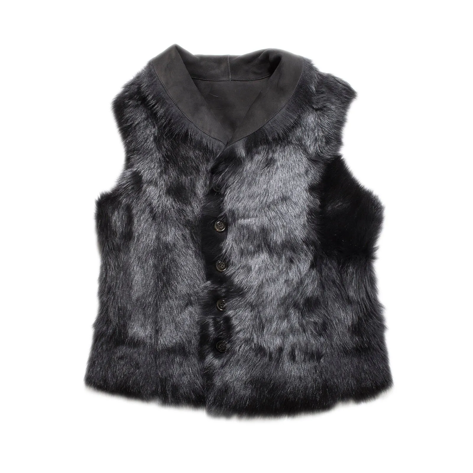 UGG Renee Toscana Shearling Reversible Black Vest - Women's