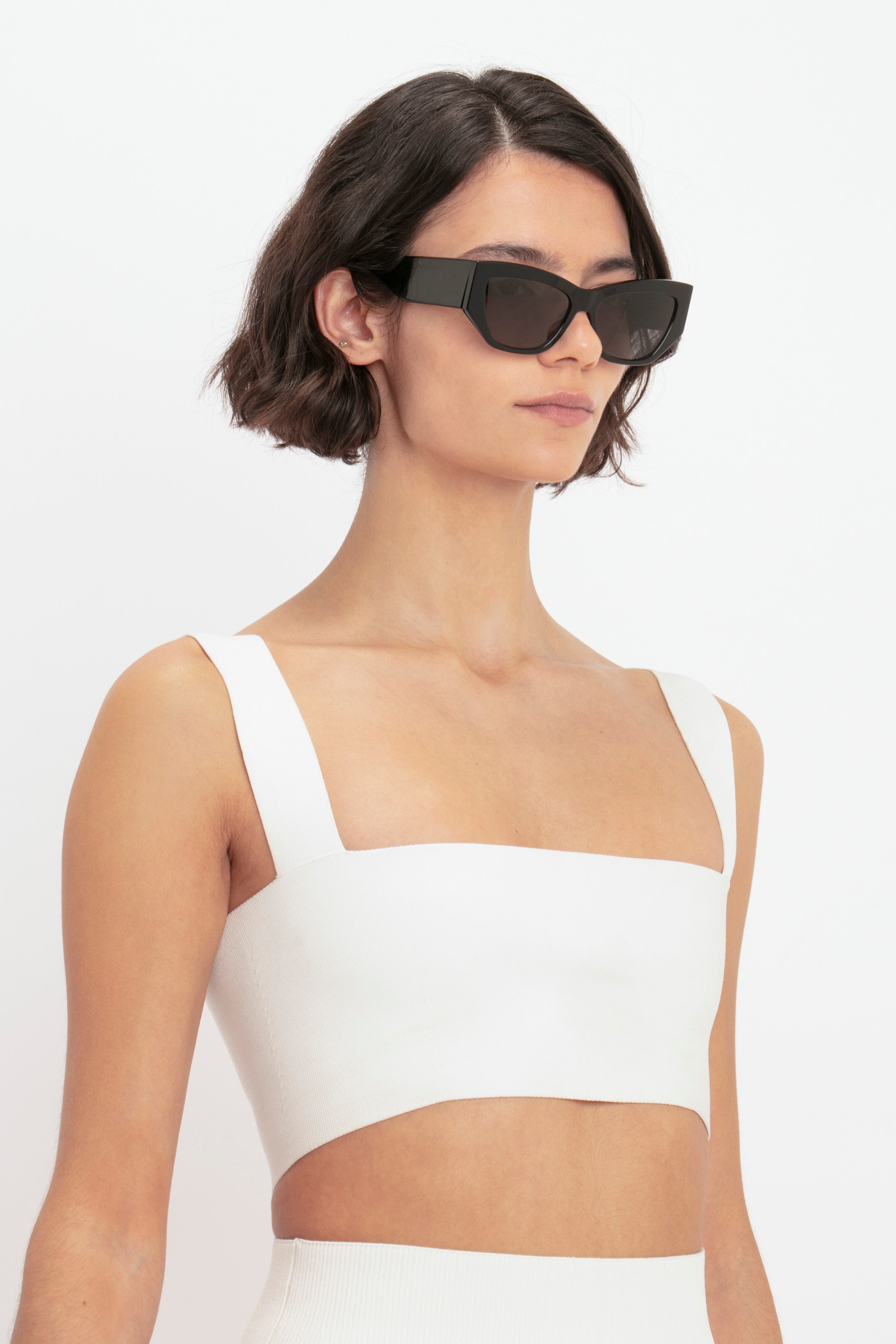 VB Body Strap Bandeau Top In White