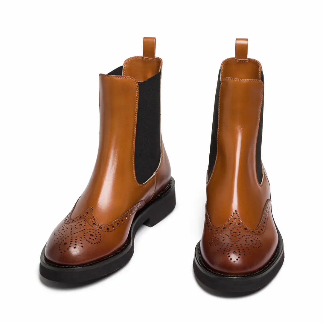 Women's leather chelsea boot