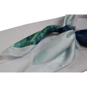 Womens Sea Wave Silk Feel Soft Neck Scarf