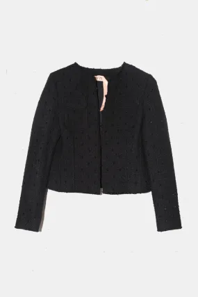 Wool Jacket Jewel Textured Jacket